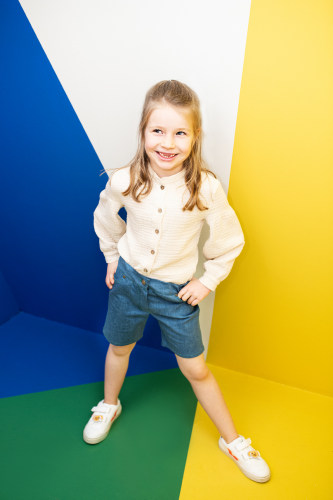 Pamboo Streetwear Eco Jeans Shorts pantaloncini jeans cotone