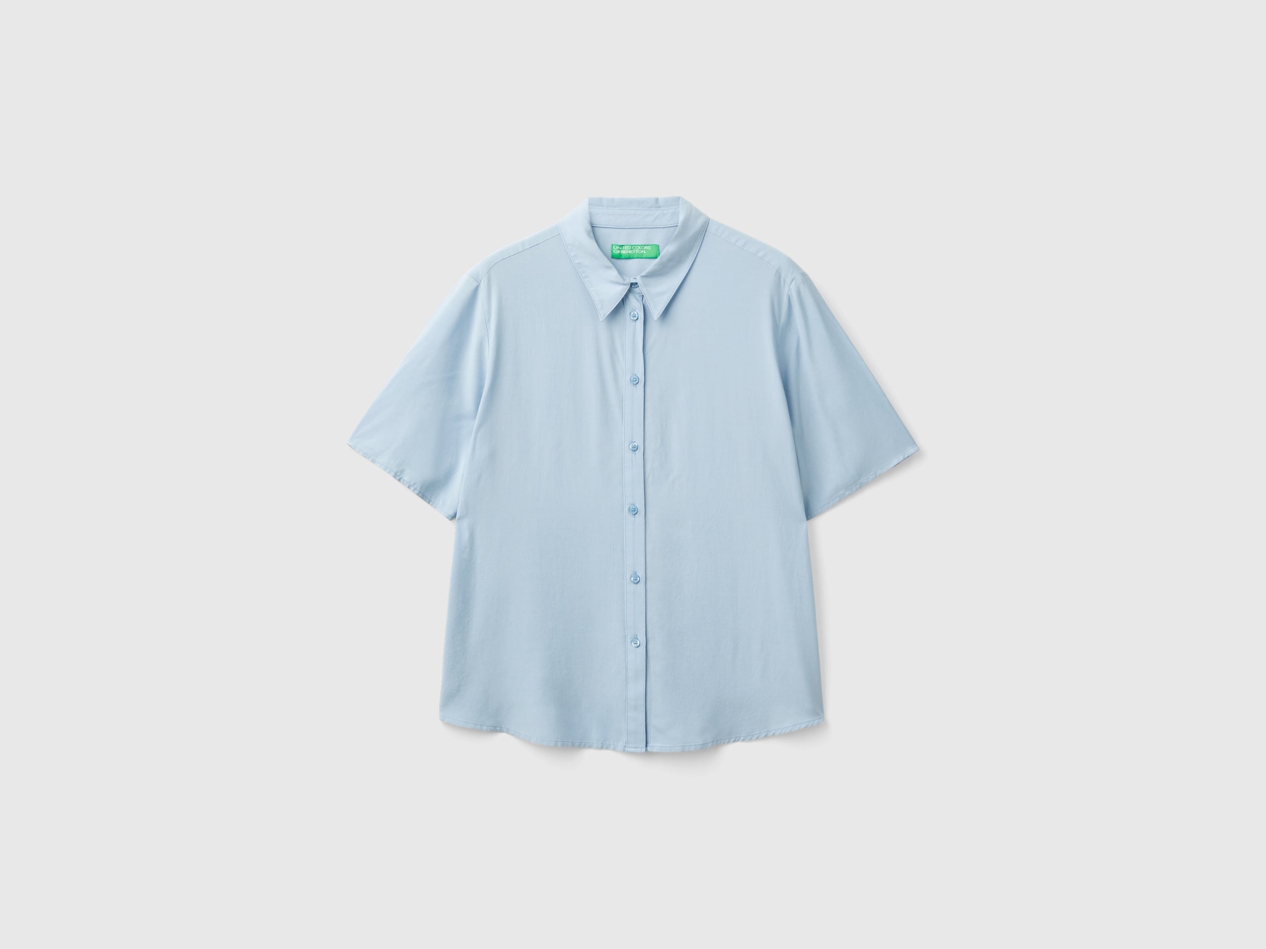 United Colors of Benetton Camicia Viscosa 3/4 M Tinta Unita