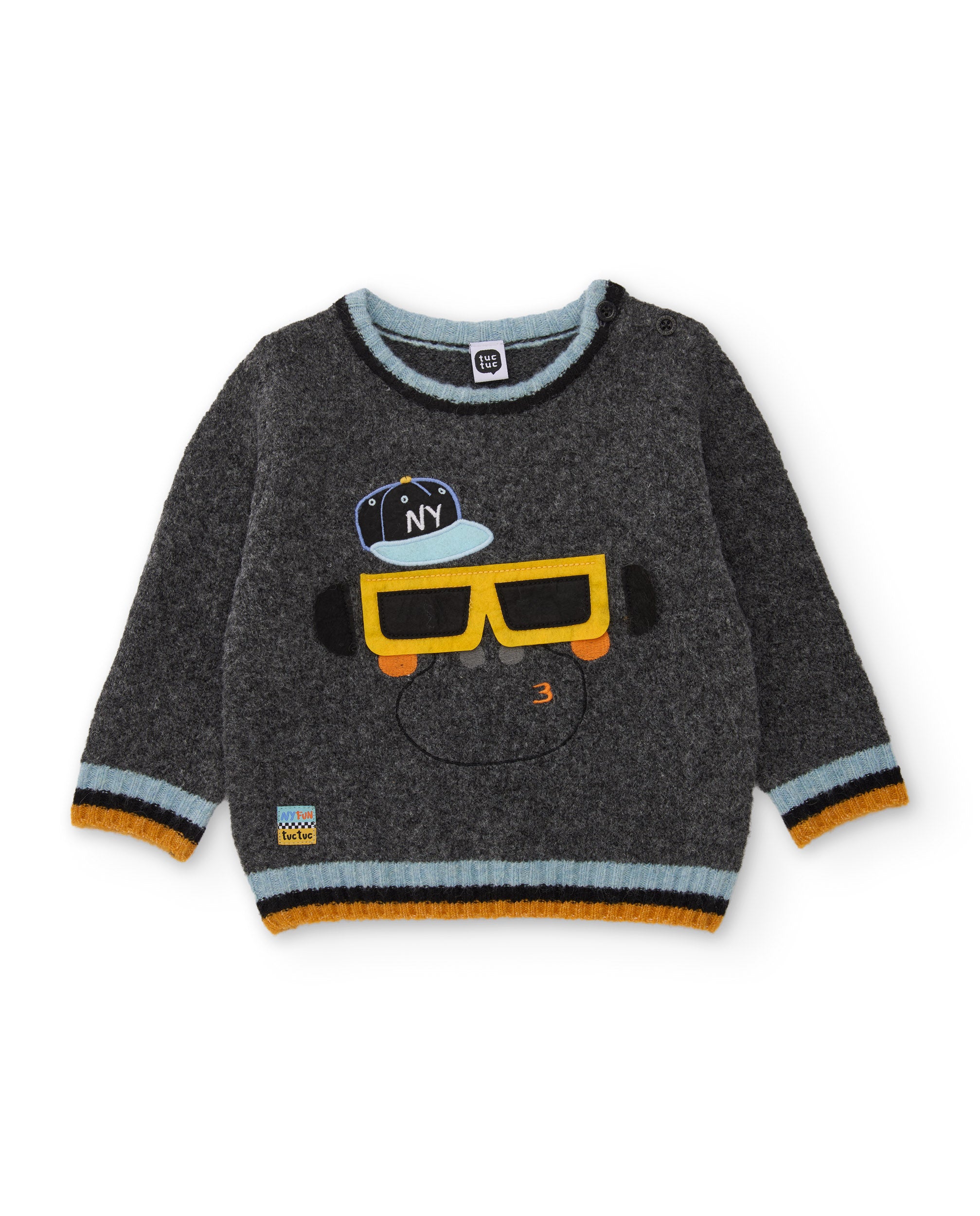 TucTuc Maglioni Maglione Tricot Fantasia Grigio Scuro Bimbo