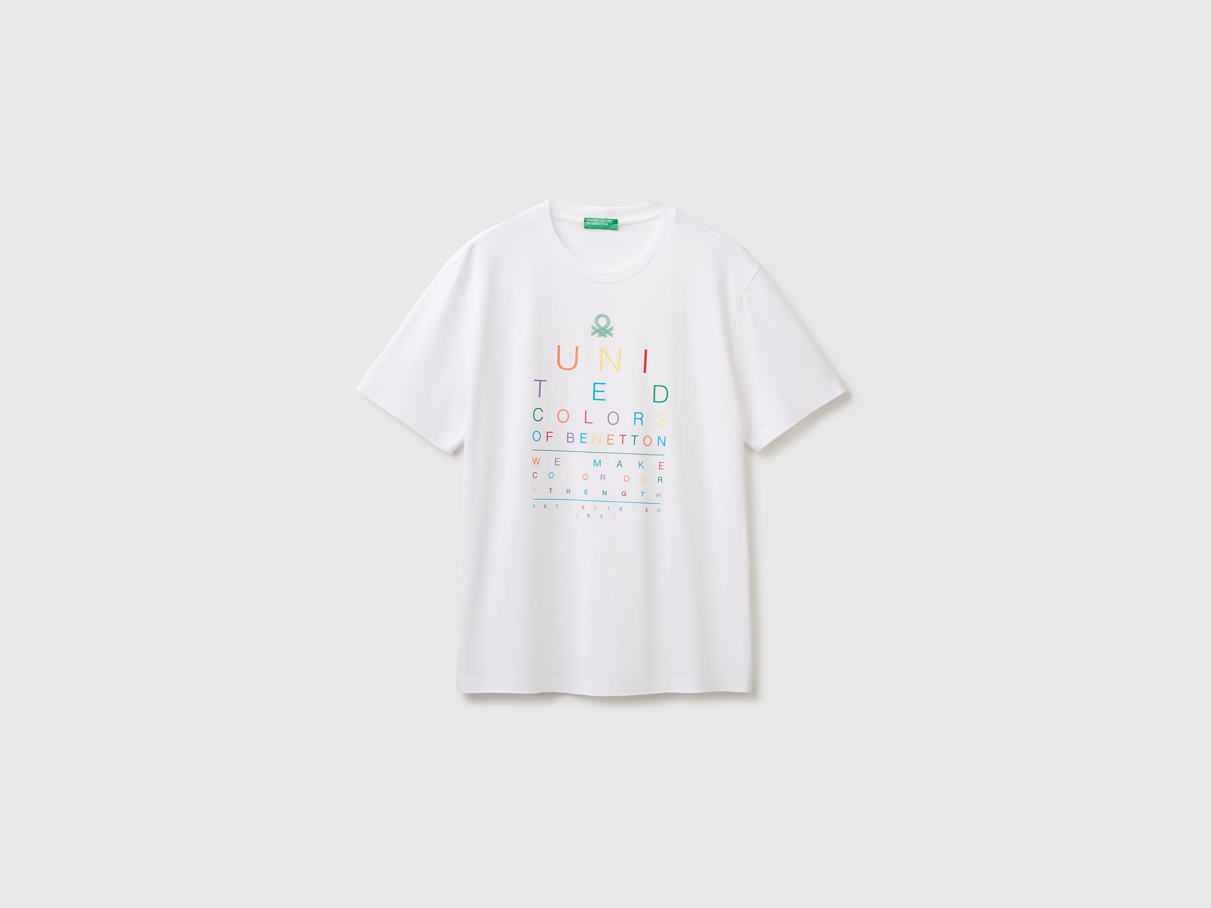 United Colors of Benetton T-shirt logo cotone maglietta XS