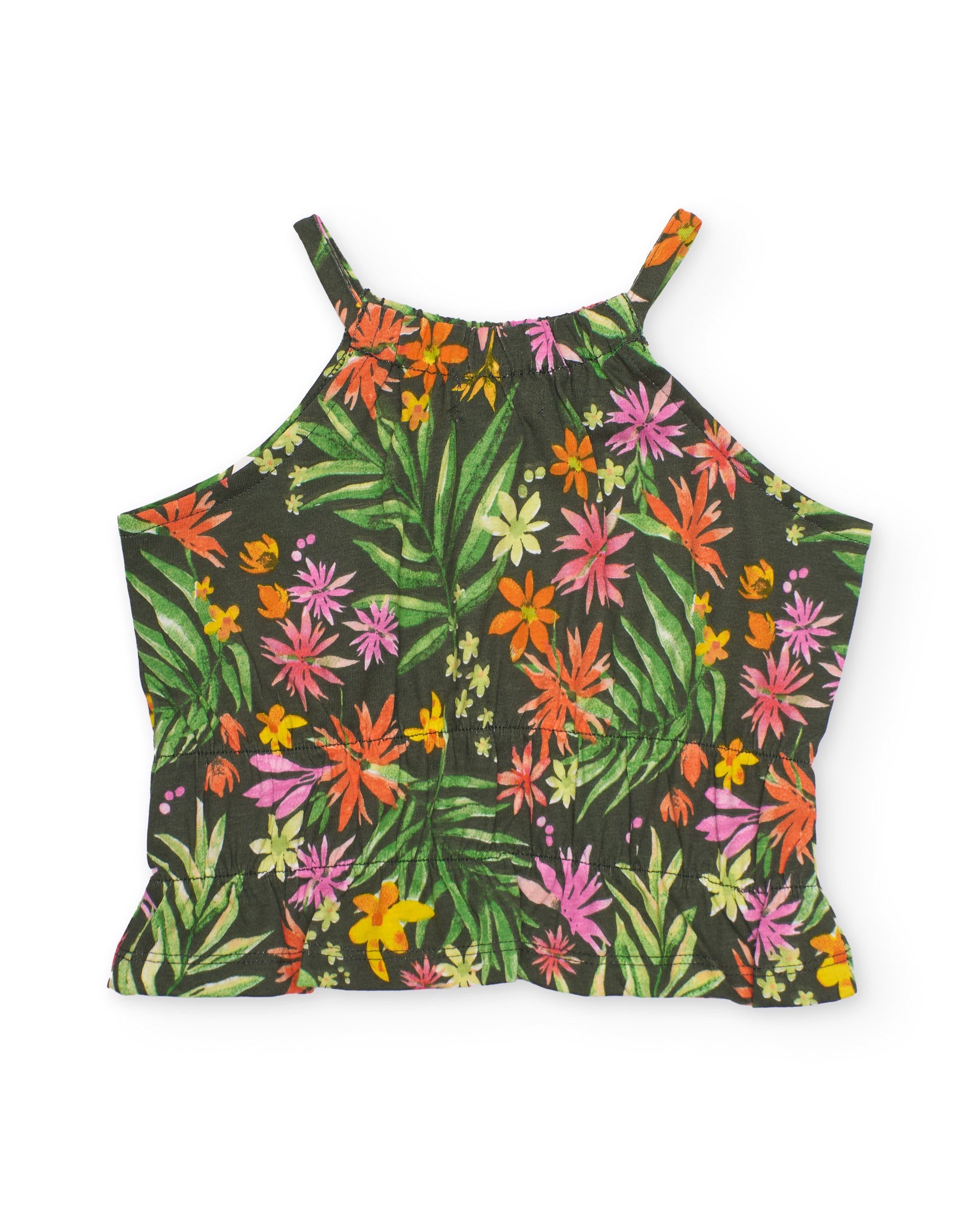 TucTuc Magliette top bimba floreale verde
