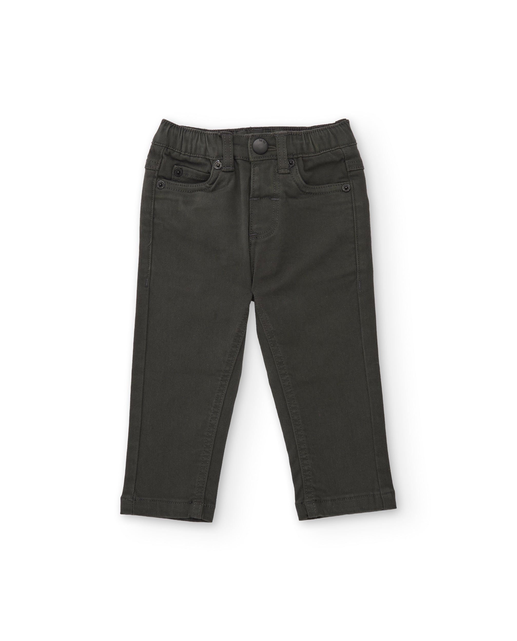 TucTuc Pantaloni bambino verde oliva tasche taglio comodo