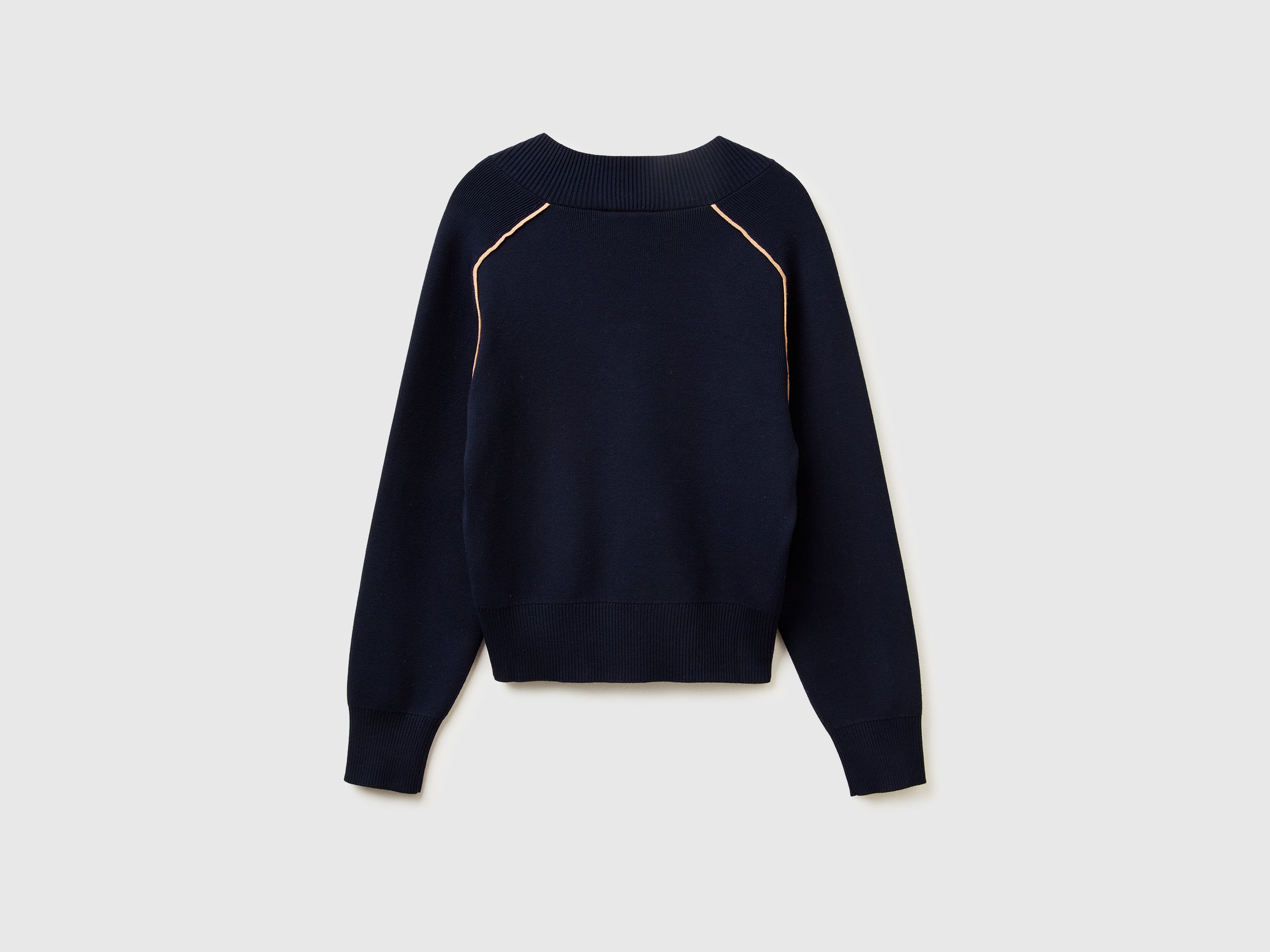 United Colors of Benetton Maglione scollo V viscosa boxy