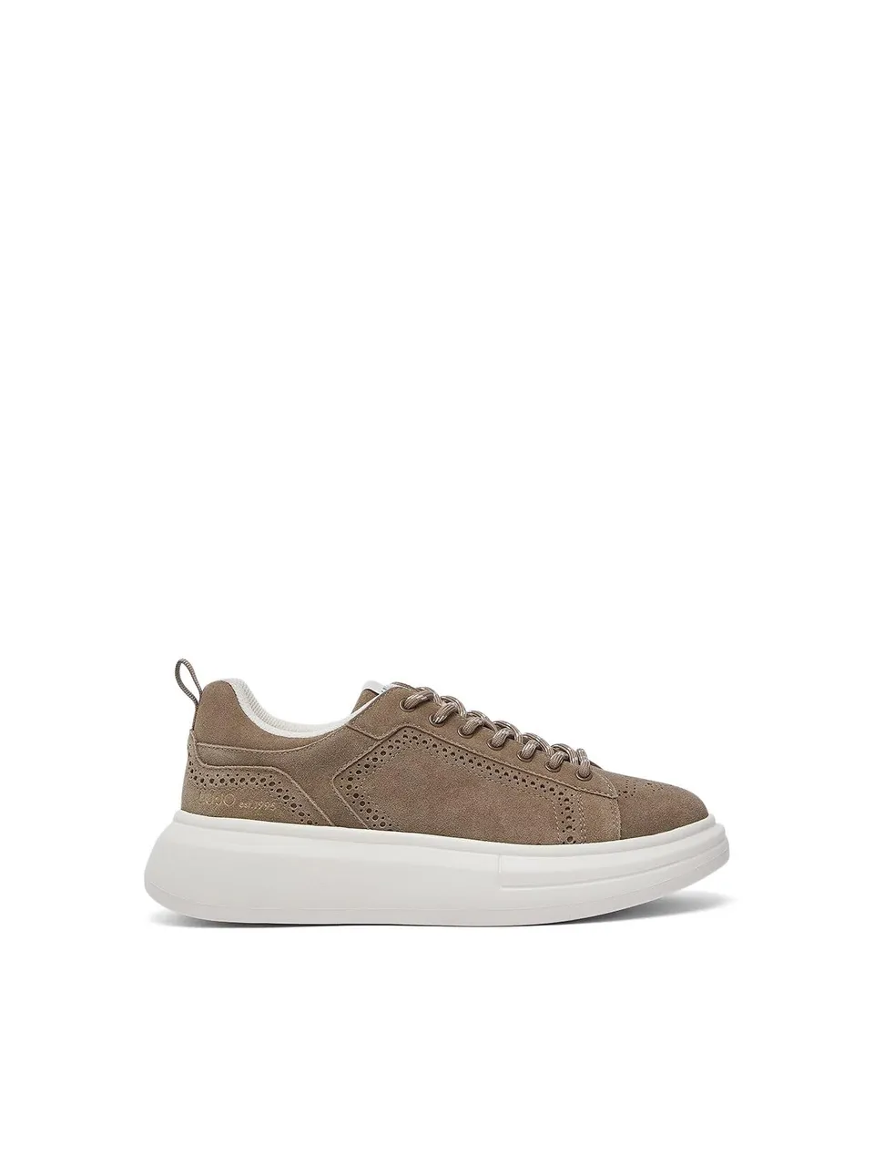 Liu Jo Sneakers Platform Suede Beige 41 EU Suola 5,5 cm