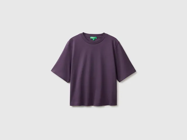 United Colors of Benetton T-Shirt Cotone Boxy Fit Manica Corta