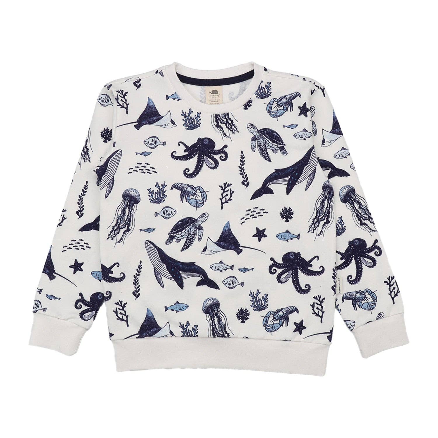 Kocarcia Walkiddy Felpa Oceano cotone biologico 2-3 anni 98cm