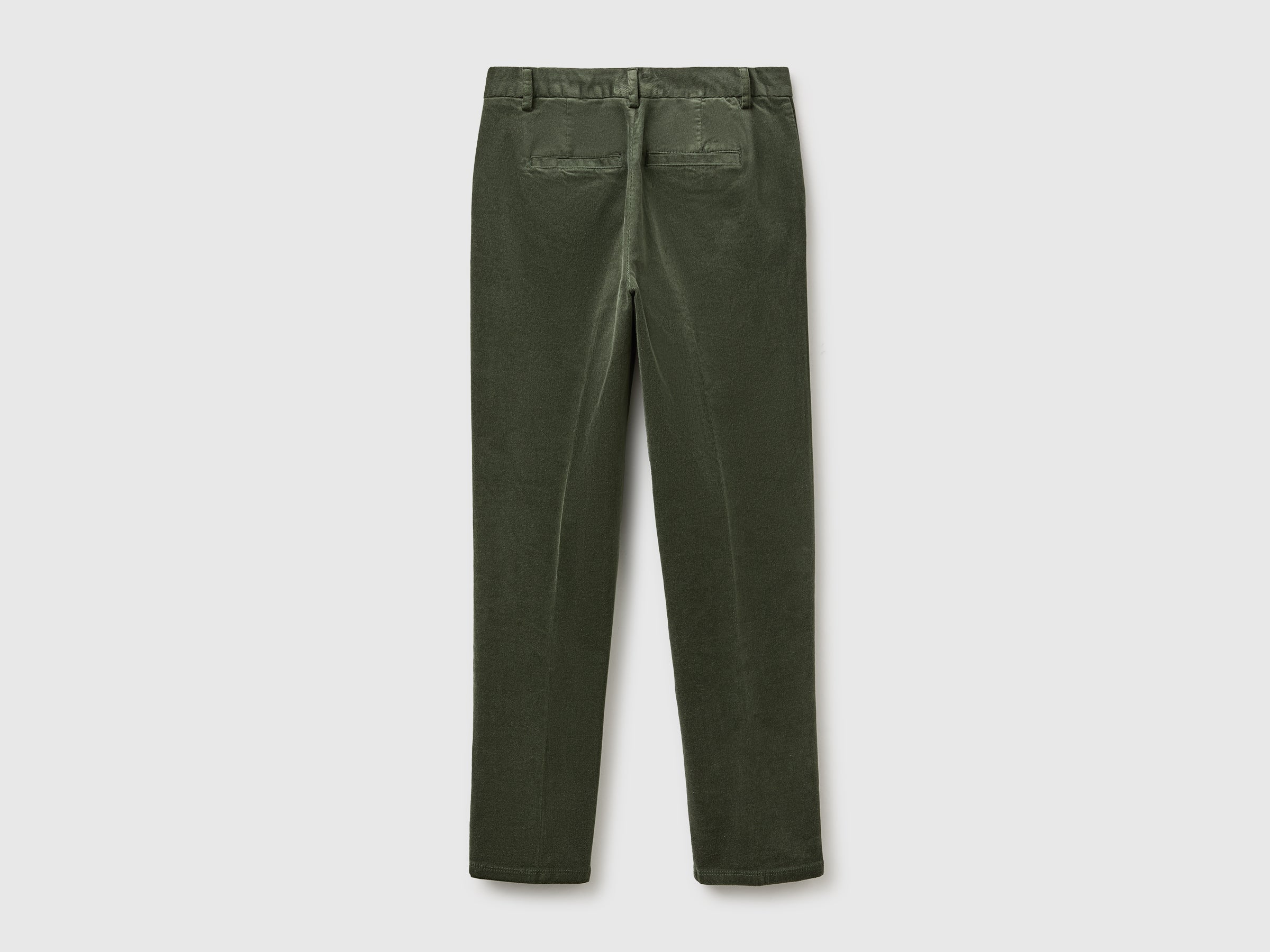 United Colors of Benetton Trousers Pantaloni Chino Velluto Cotone Modal