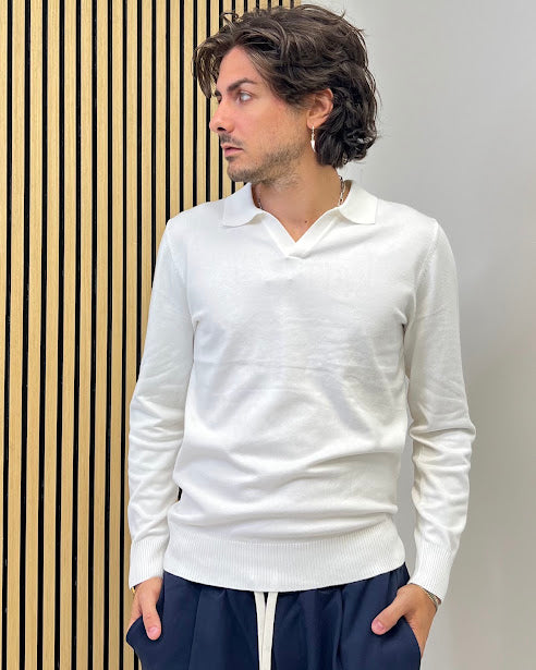 Sottosopra maglioncino scollo a V maglia nero misto viscosa