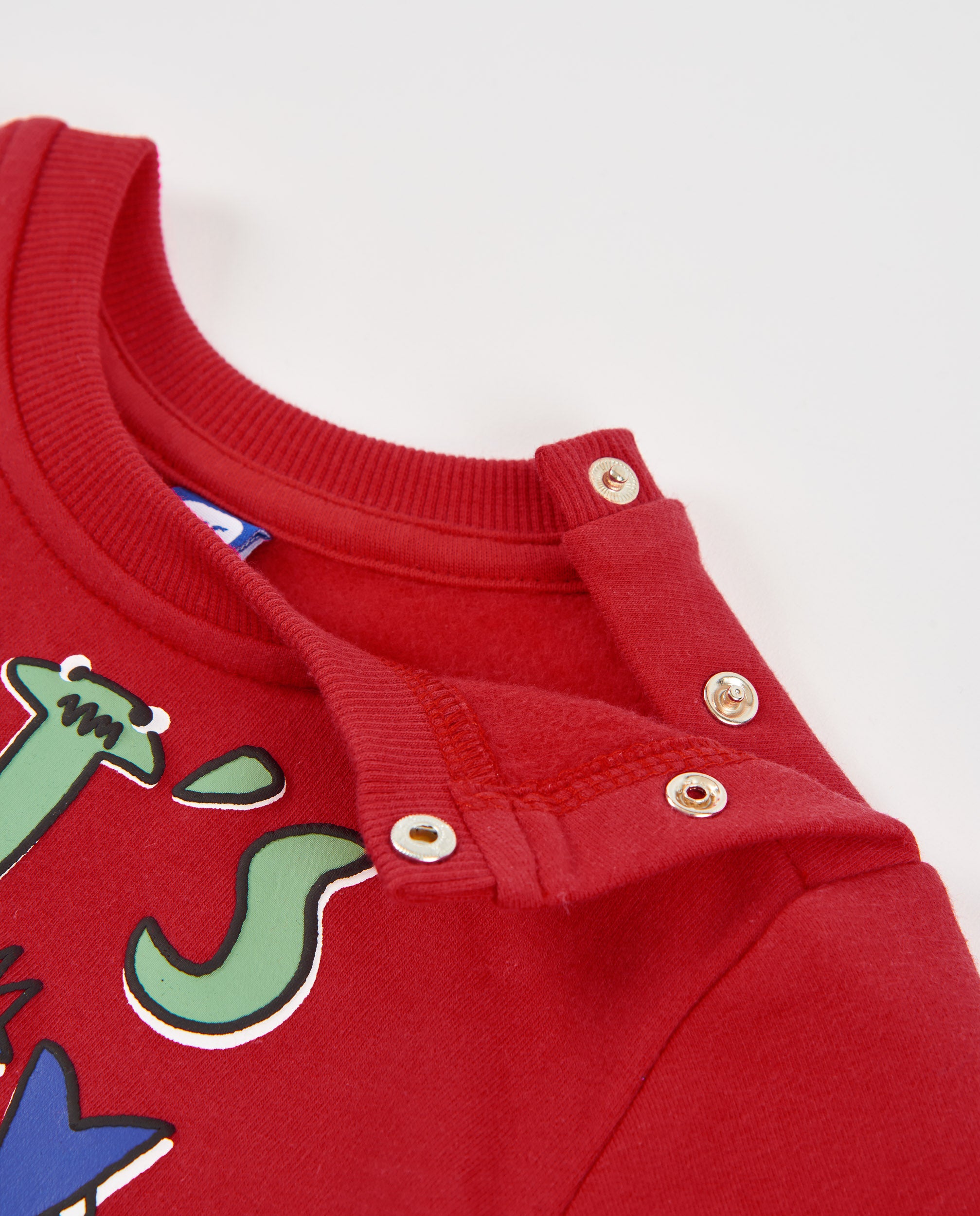 TucTuc Felpe Bambino Rosso in Felpa con Scritta