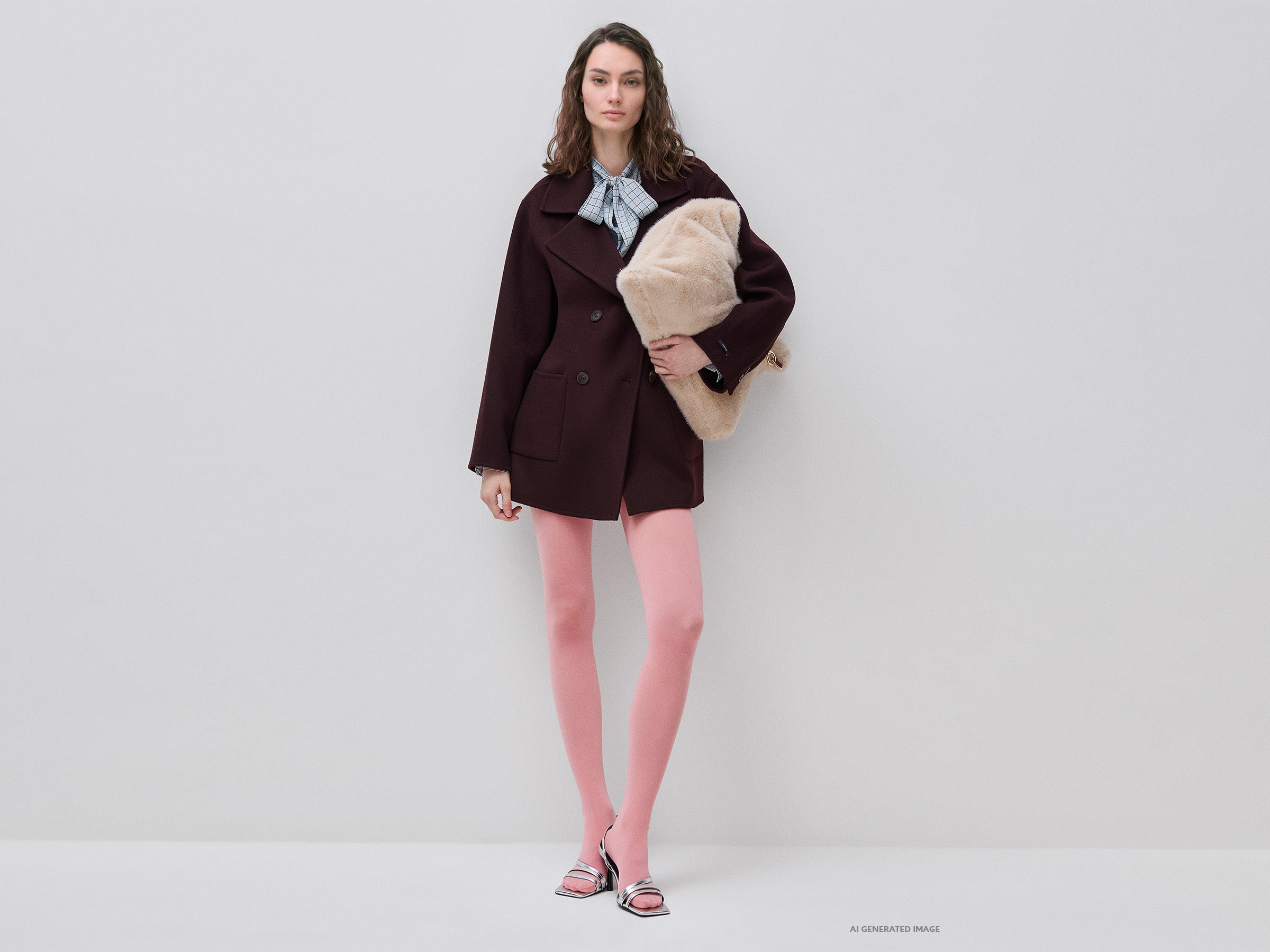 United Colors of Benetton cappotto doppiopetto lana e cashmere