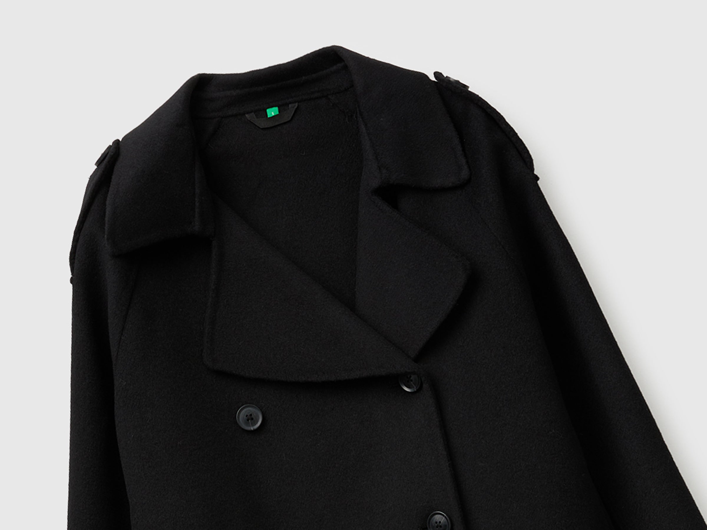 United Colors of Benetton Cappotto Corto Doppiopetto Lana