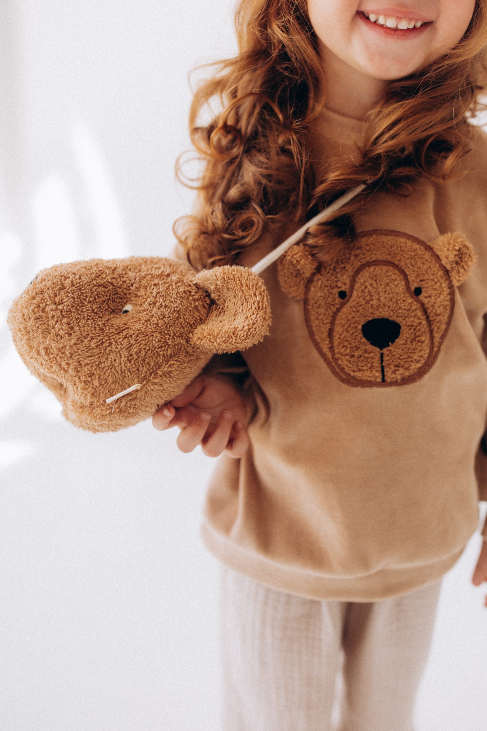 Woolly Organic Bag Teddy borsa bambini cotone 20 cm
