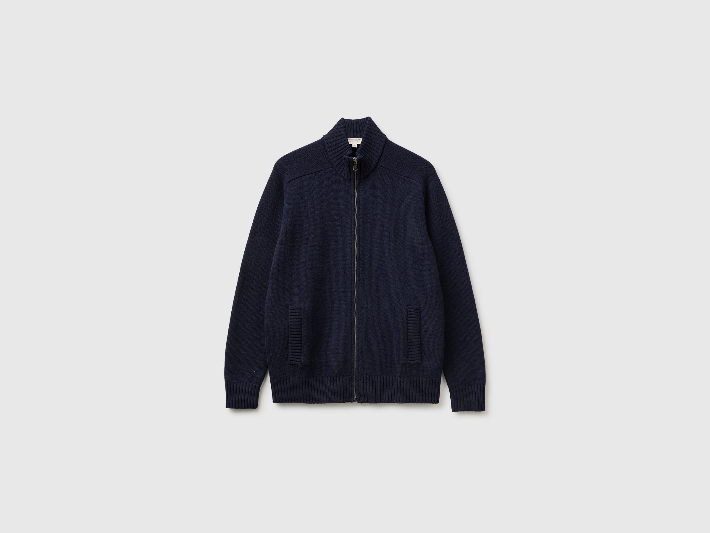 United Colors of Benetton Cardigan Zip Lana Merino Uomo L