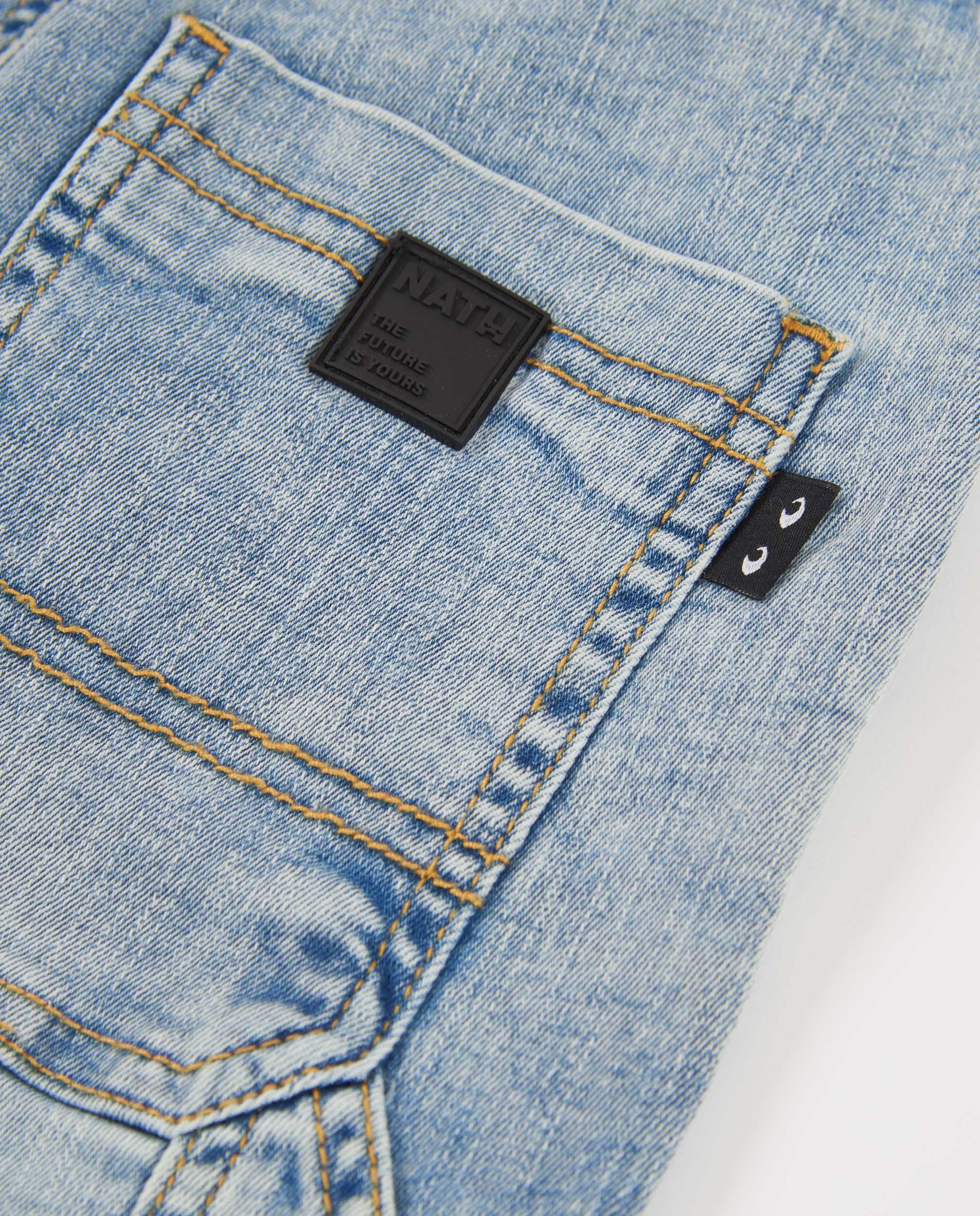 TucTuc Pantaloni Jeans Bambino Denim Blu Coulisse Taglio Dritto