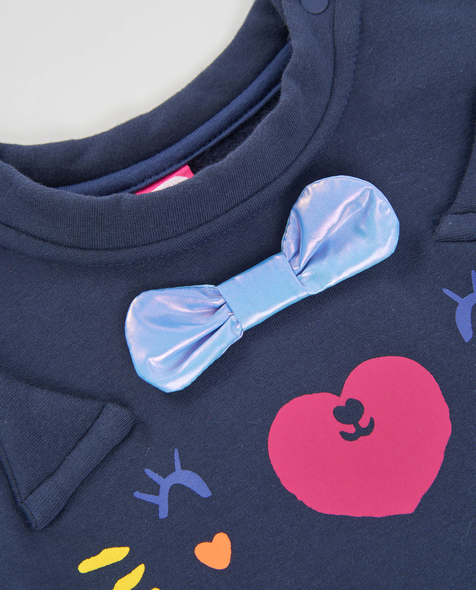 TucTuc Vestiti Vestito Felpa Bambina Navy Gatto Caldo