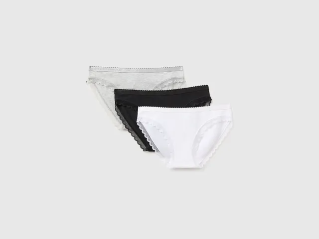 United Colors of Benetton Underwear Slip cotone 3 pezzi taglia M