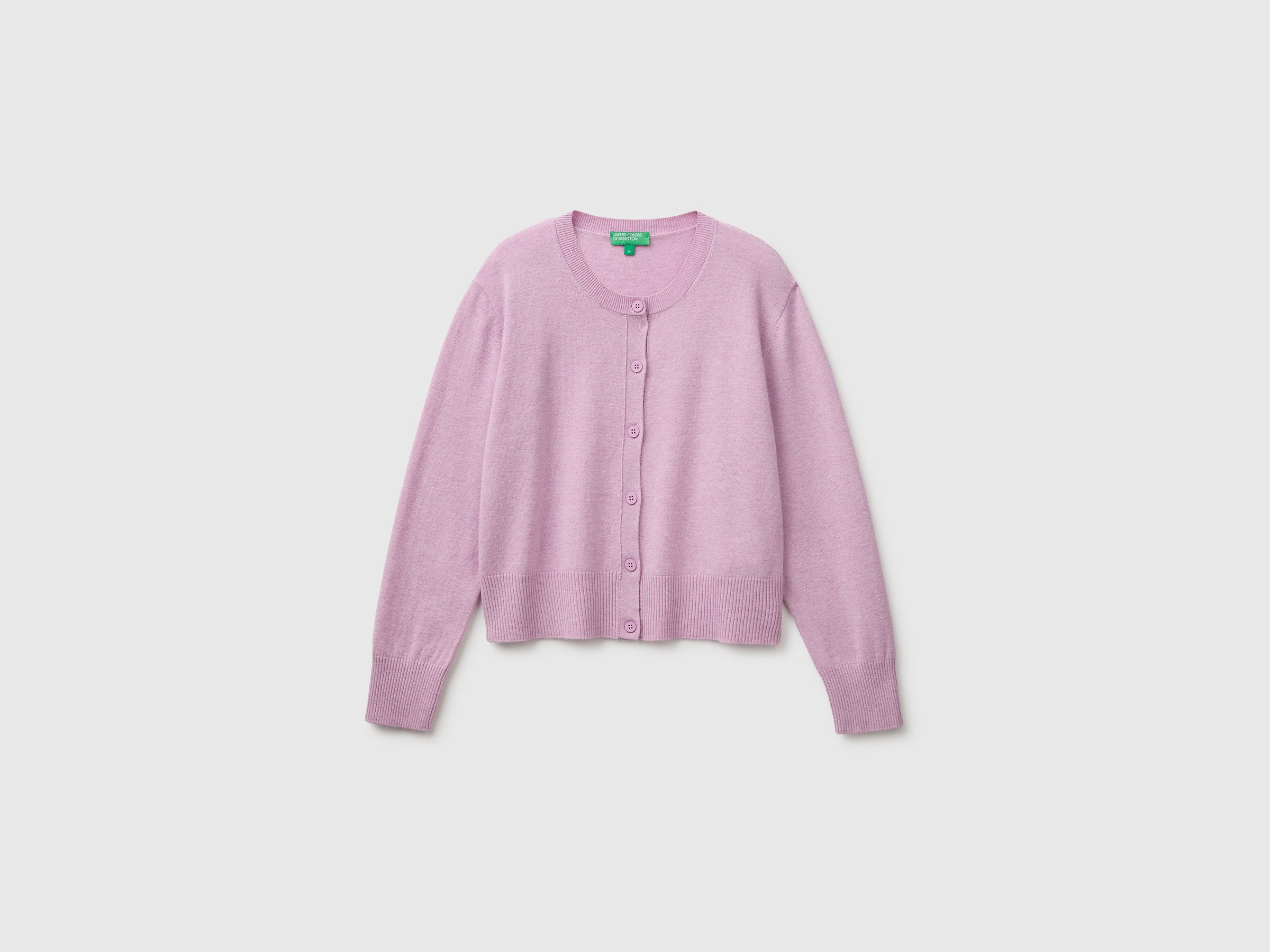 United Colors of Benetton Cardigan Misto Cashmere Bottoni Taglia M