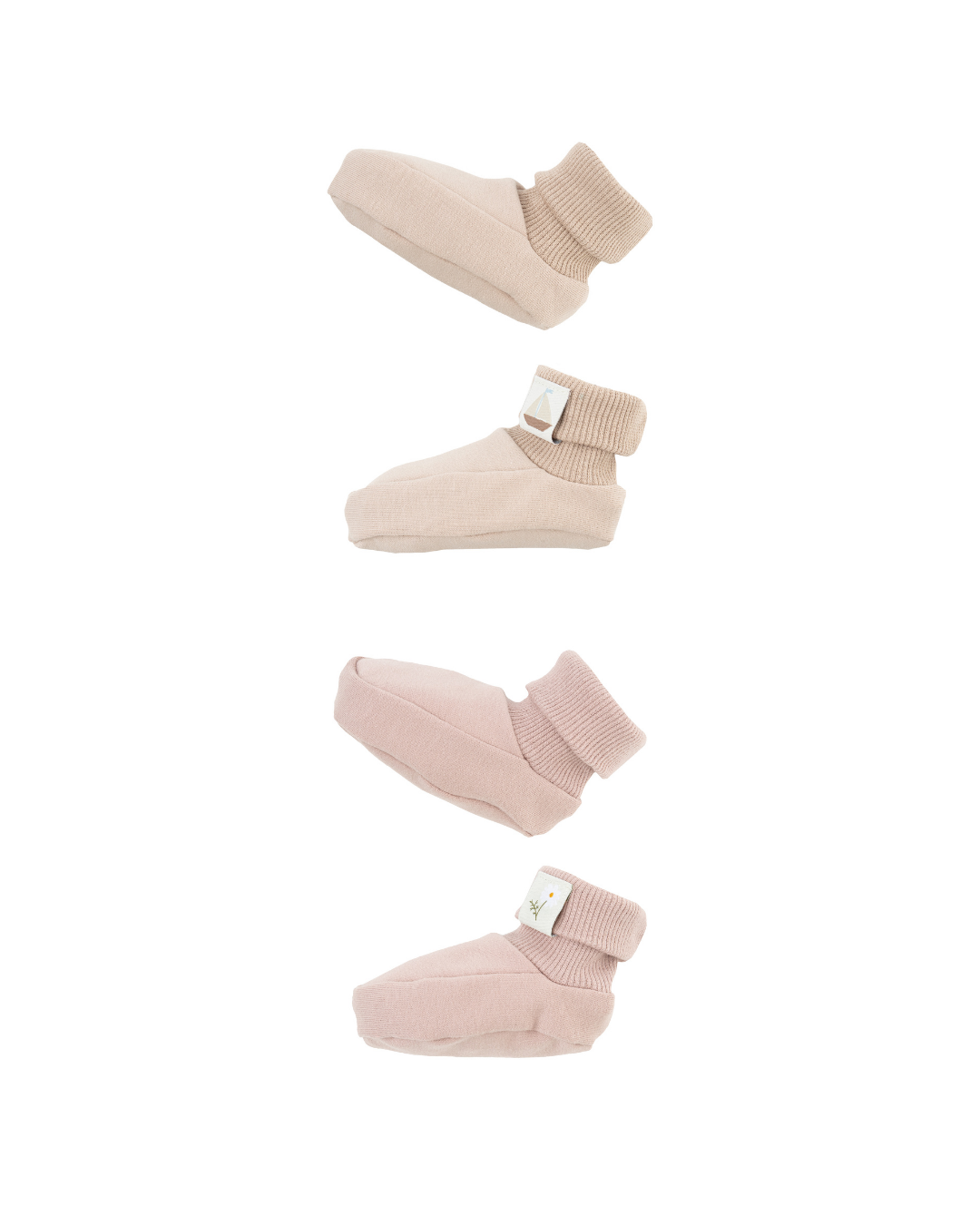Woolly Organic Booties Label SS27 scarpine neonato cotone