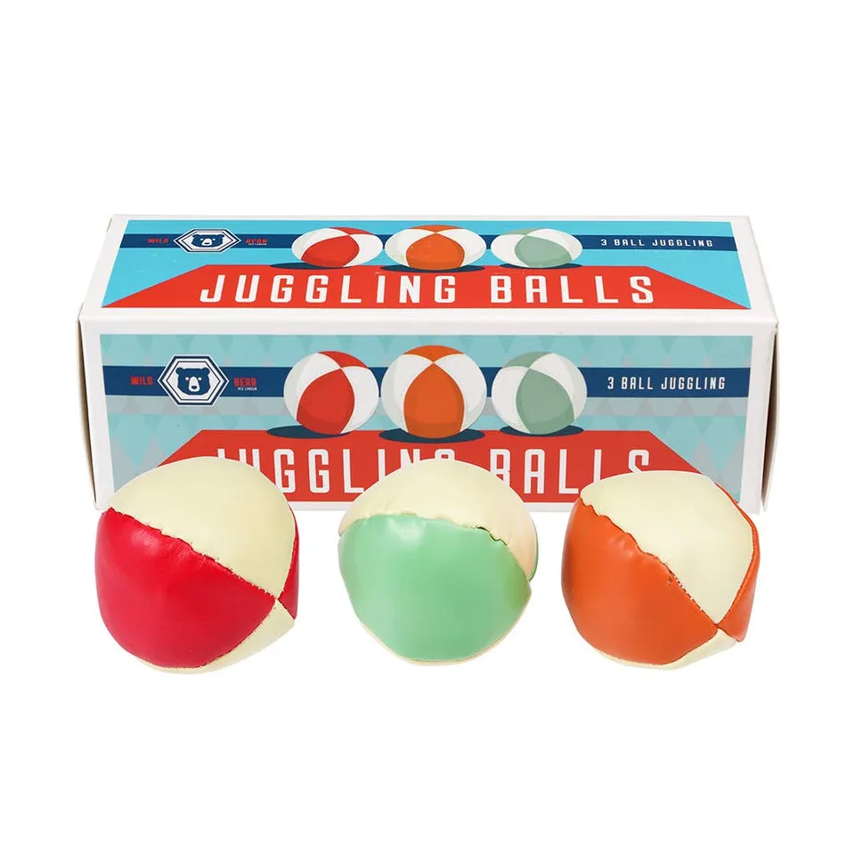 Rex London Set 3 Palline Giocoleria Retrò Gioco Bimbi 3 Anni