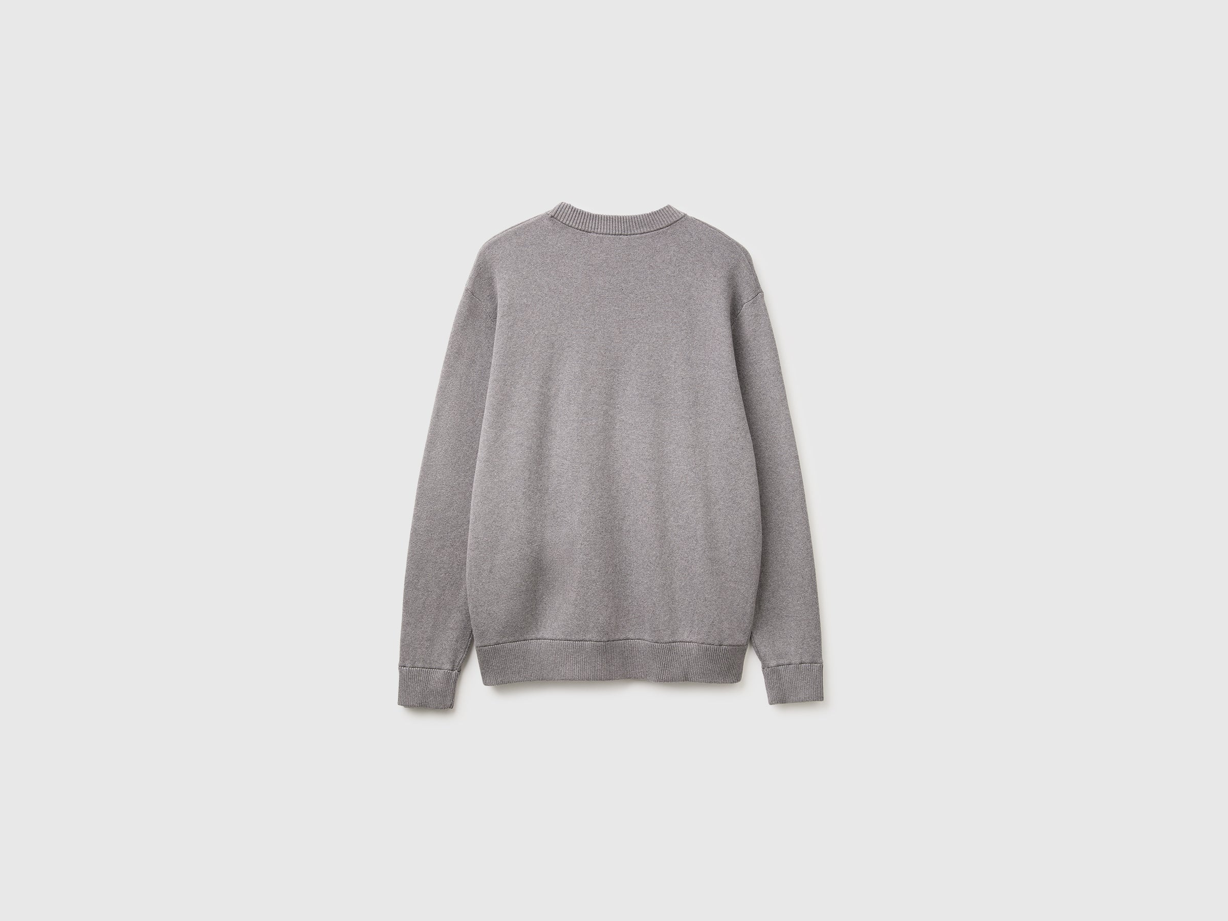 United Colors of Benetton Maglia Cotone Logo Girocollo Relaxed S