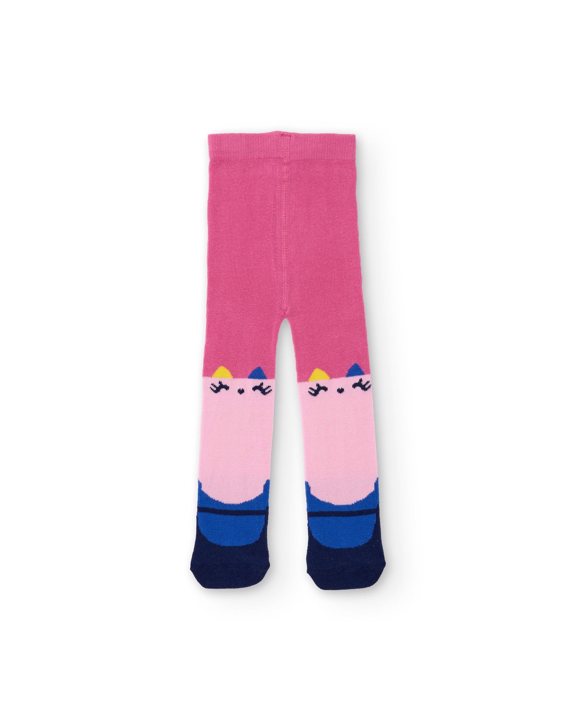 TucTuc Accessori Collant Bambina Rosa 6M in Cotone
