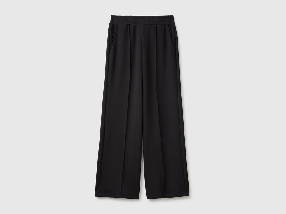 Benetton pantaloni fluidi modal stretch comfort fit