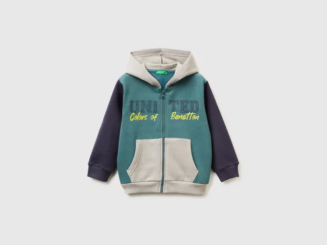 United Colors of Benetton Sweatshirts Felpa Zip Bambino Cotone 82-116