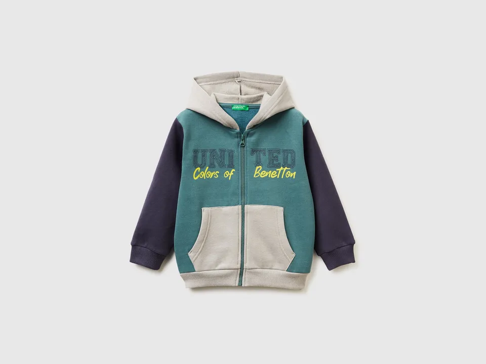 United Colors of Benetton Sweatshirts Felpa Zip Bambino Cotone 82-116