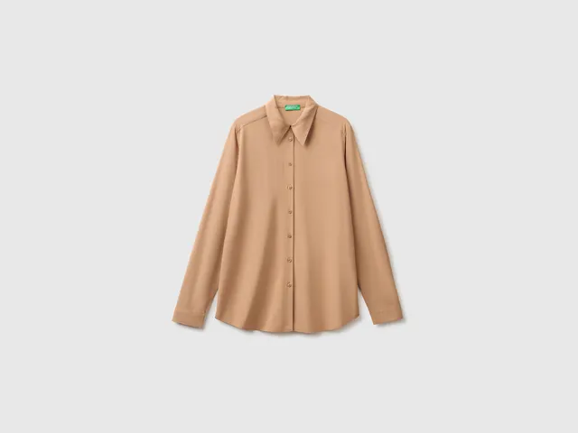 United Colors of Benetton Camicia Viscosa Oversize Taglia M