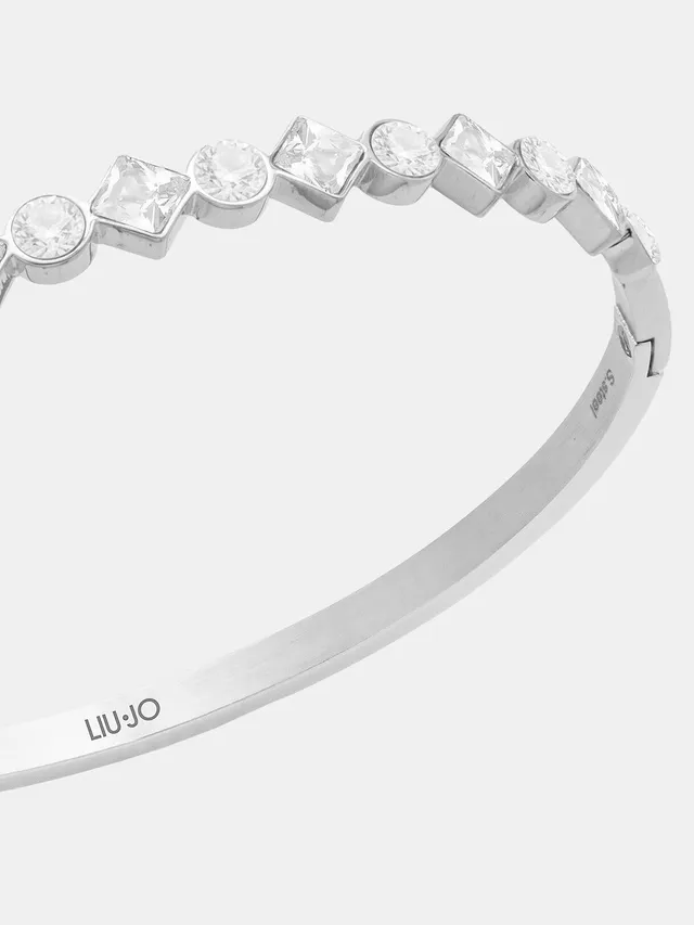 Liu Jo Accessori Bracciale rigido cristalli vetro taglia unica