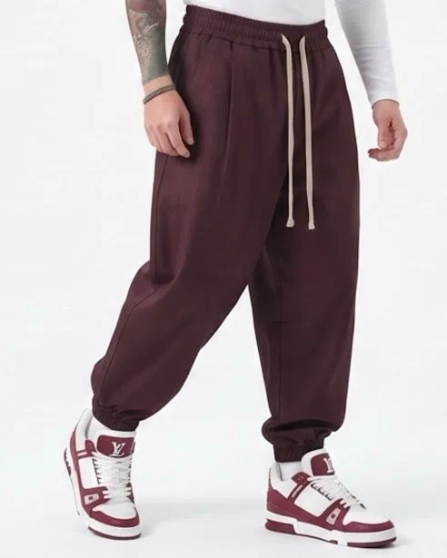 Sottosopra pantalaccio cotone balloon pantalone nero duca homme