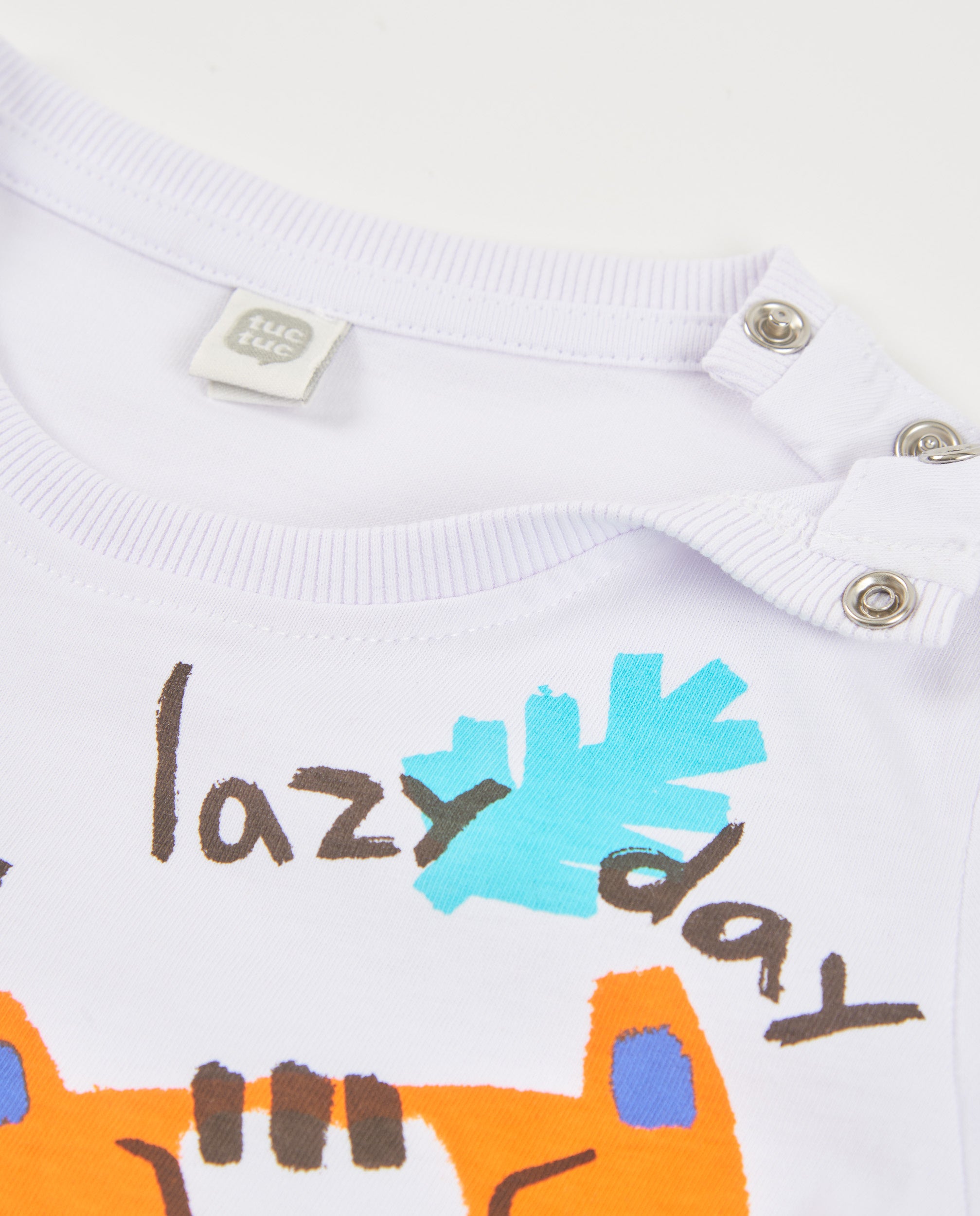 TucTuc Magliette bambino t-shirt bianca stampa tigre