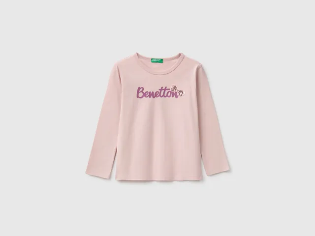United Colors of Benetton T-Shirts Maglietta Bimba Cotone Bio Stampa