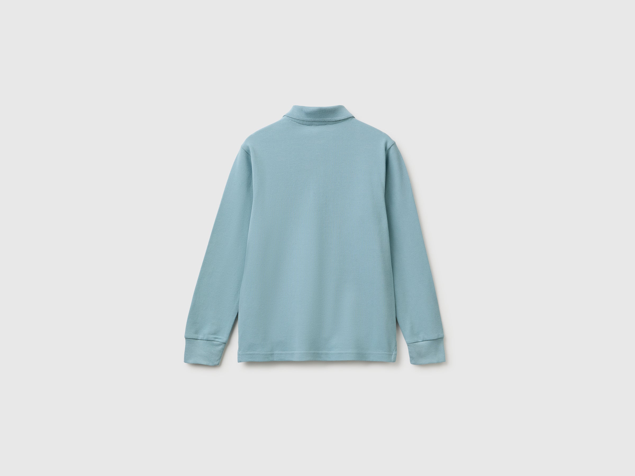 United Colors of Benetton polo slim cotone bio maniche lunghe