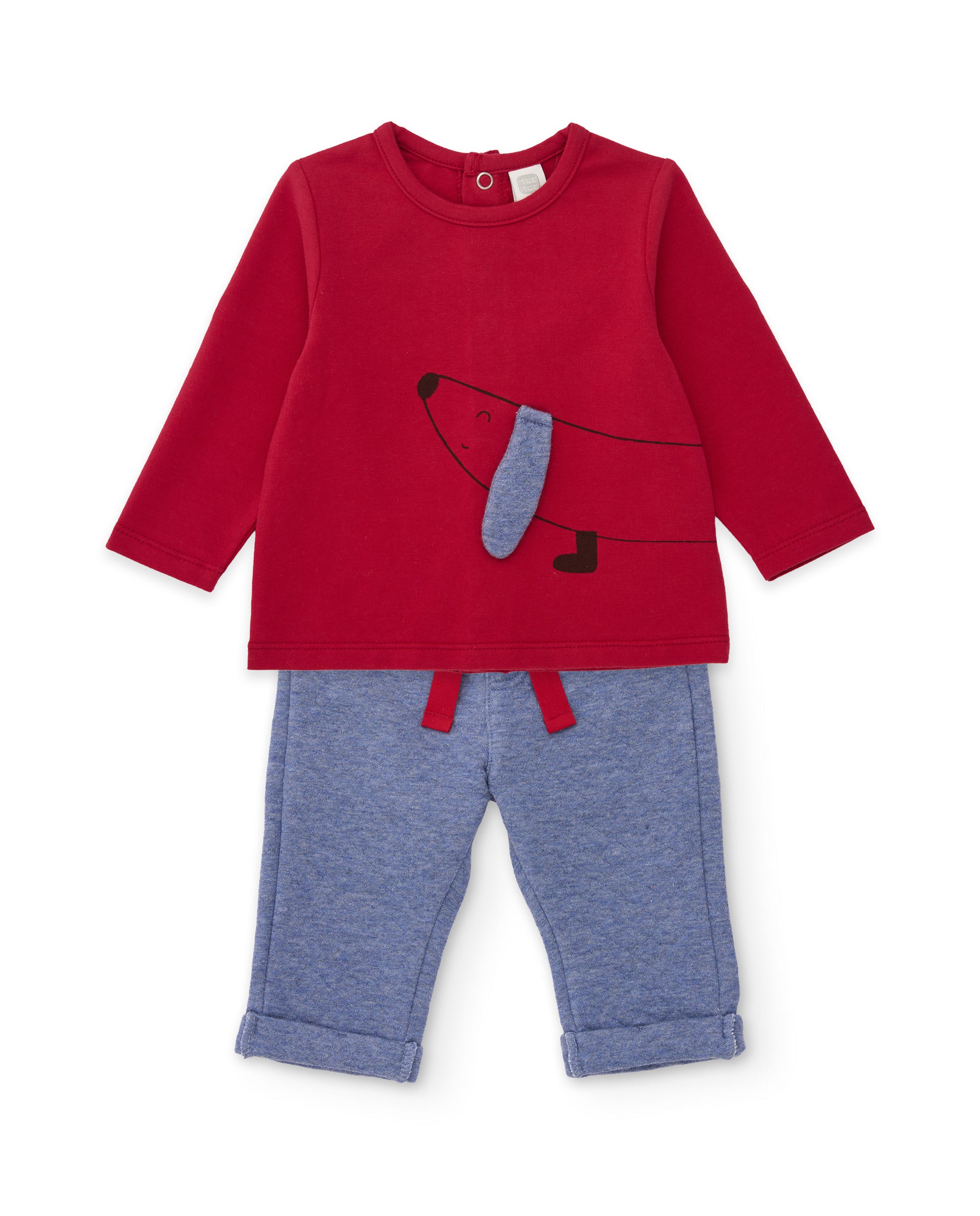 TucTuc Completi completo neonato cotone rosso 0-1M