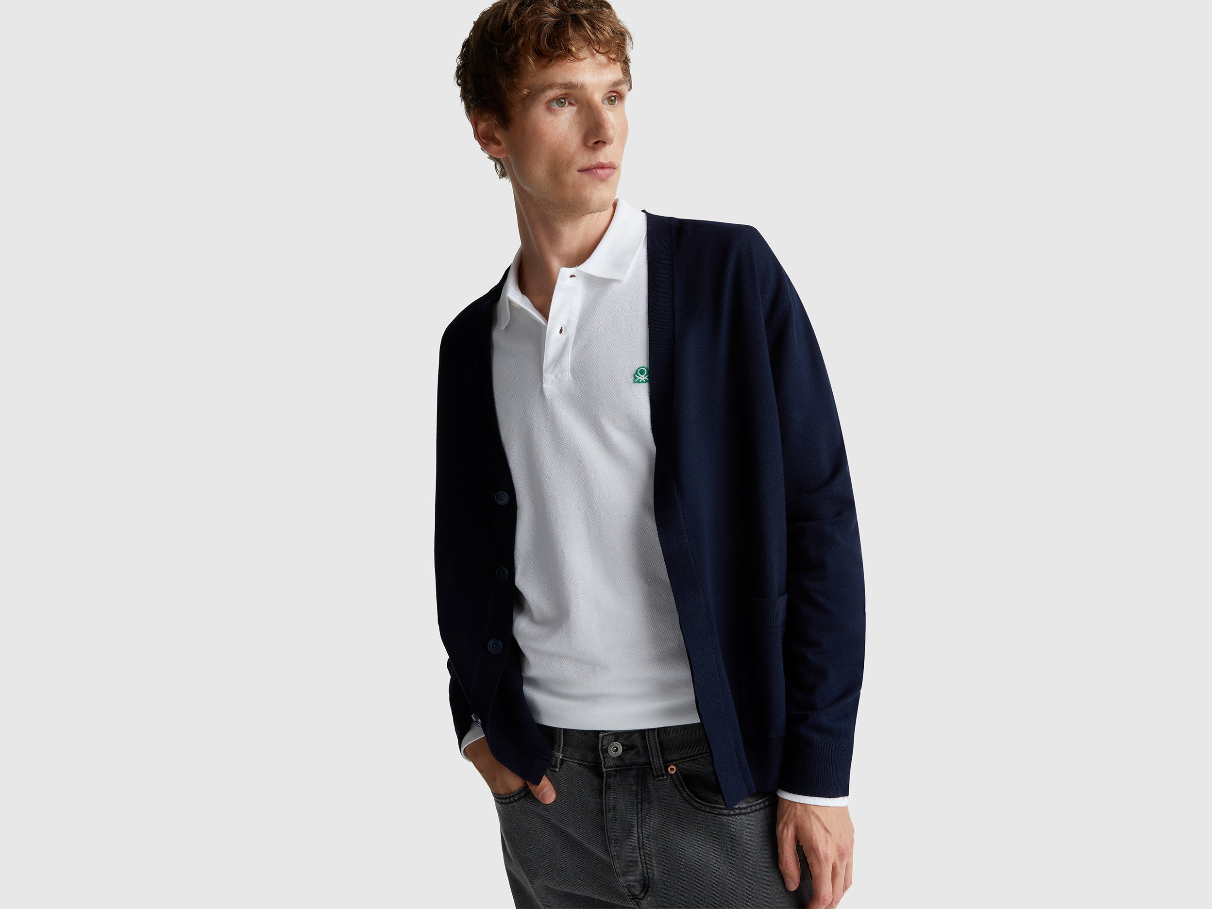 United Colors of Benetton Cardigan Viscosa Scollo V 110XU601I