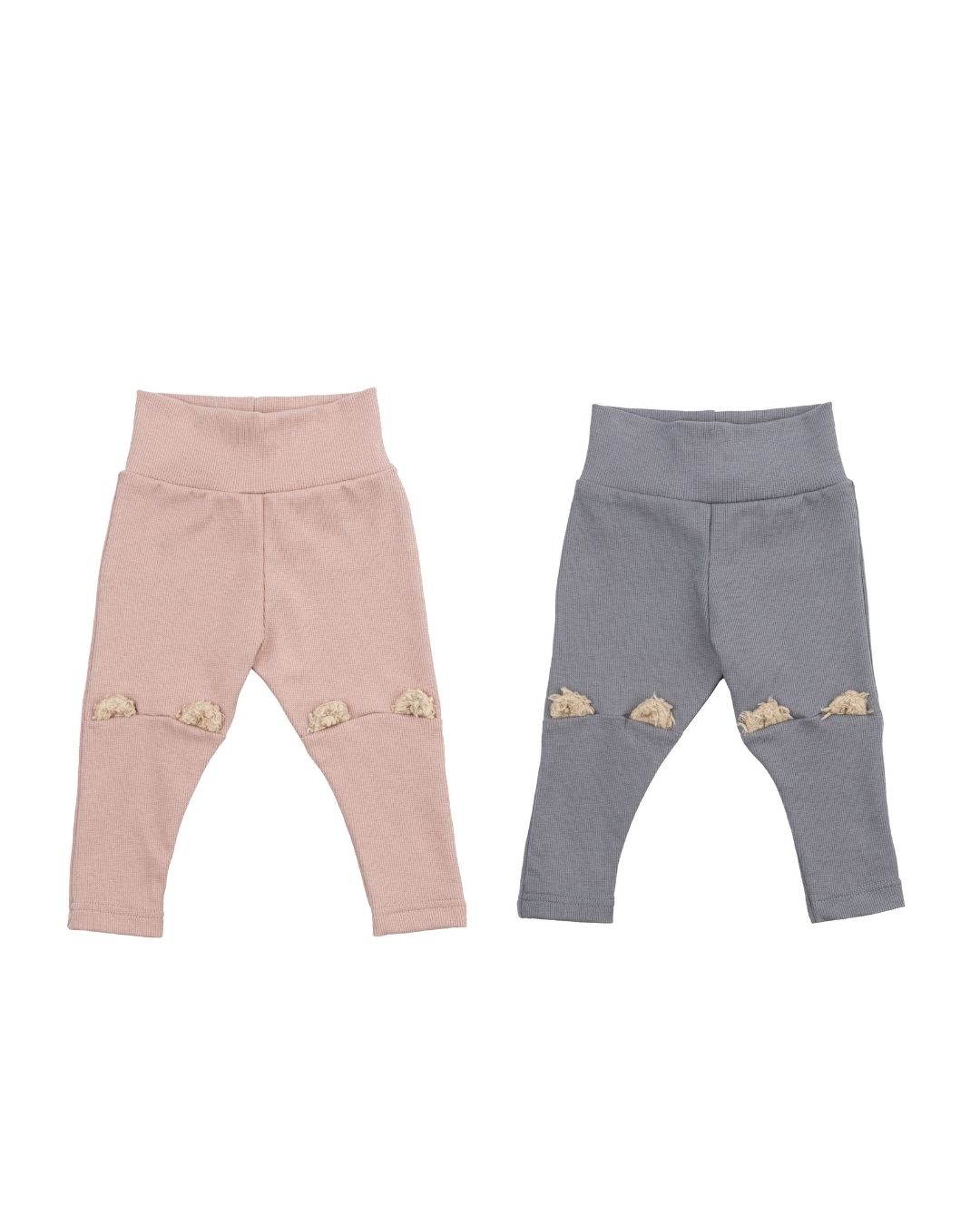 Woolly Organic Baby Leggings teddy ears cotone organico bimbo