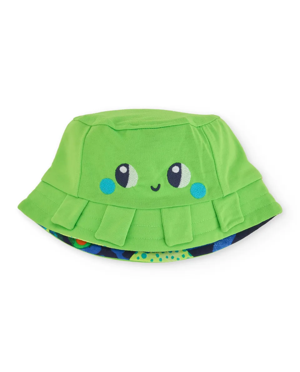 TucTuc Accessori Cappellino Bambino Reversibile Verde 44