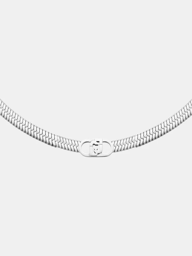 Liu Jo Baby Girocollo con Logo Collana T_U Nero