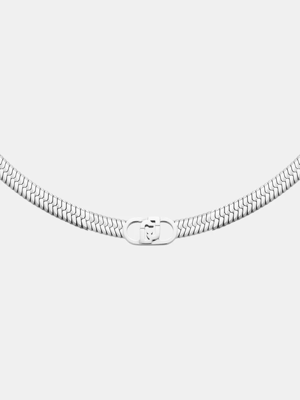Liu Jo Baby Girocollo con Logo Collana T_U Nero