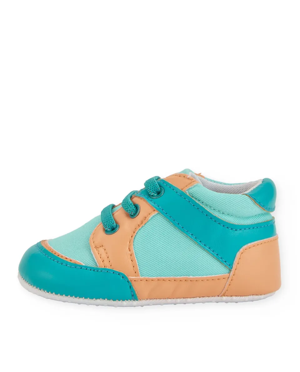 TucTuc Calzature scarpine neonato lacci elastici blu