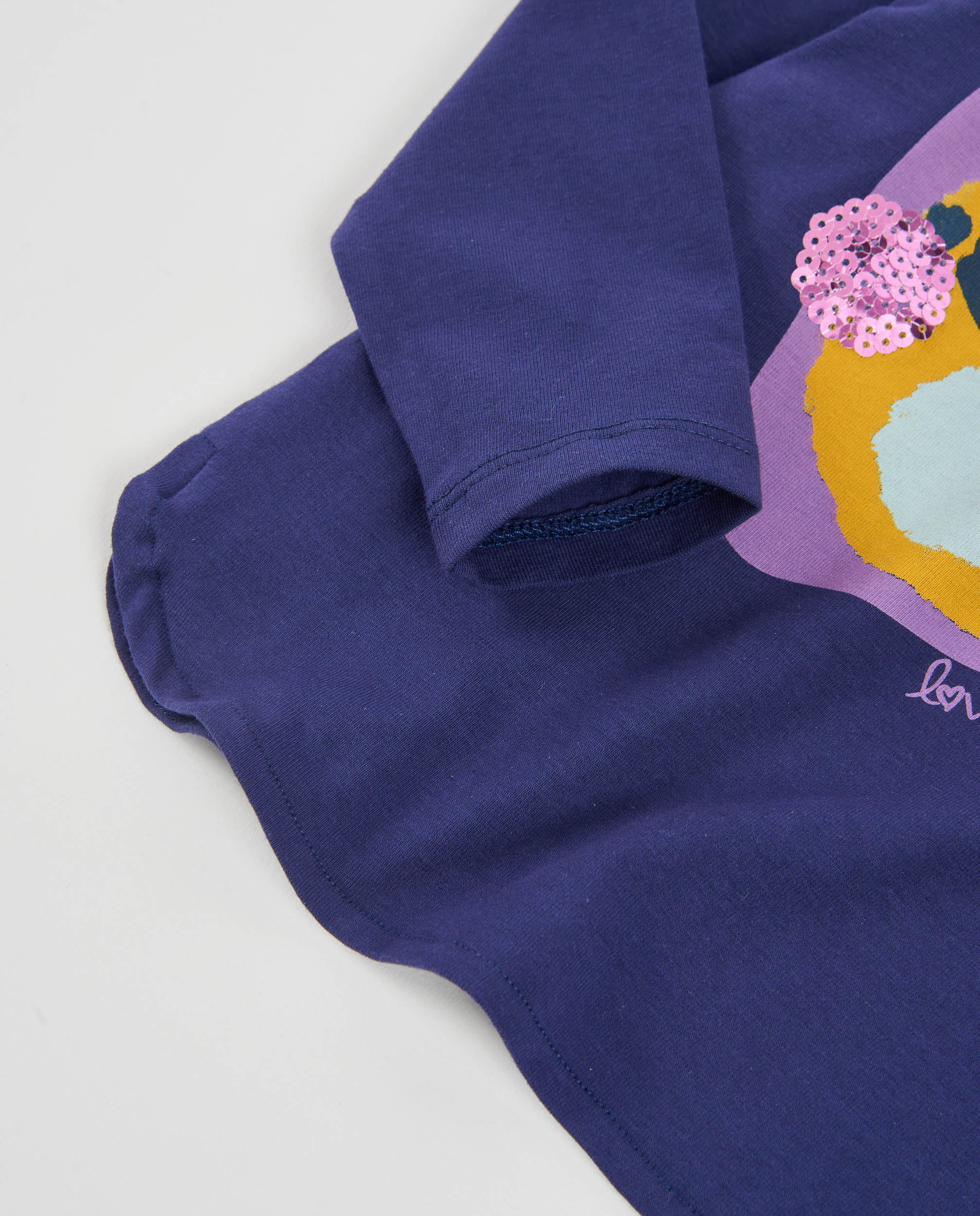 TucTuc Magliette jersey bambina blu maniche lunghe animaletto
