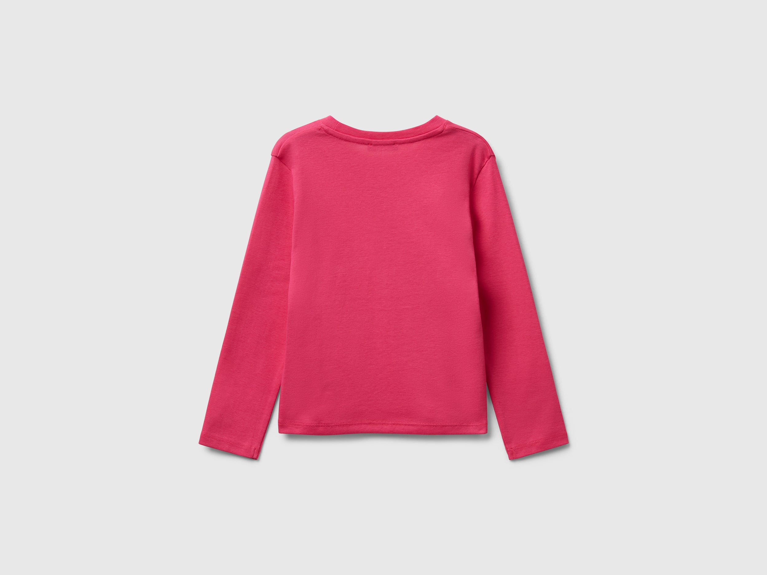 United Colors of Benetton T-shirt bambina 98 manica lunga glitter cotone