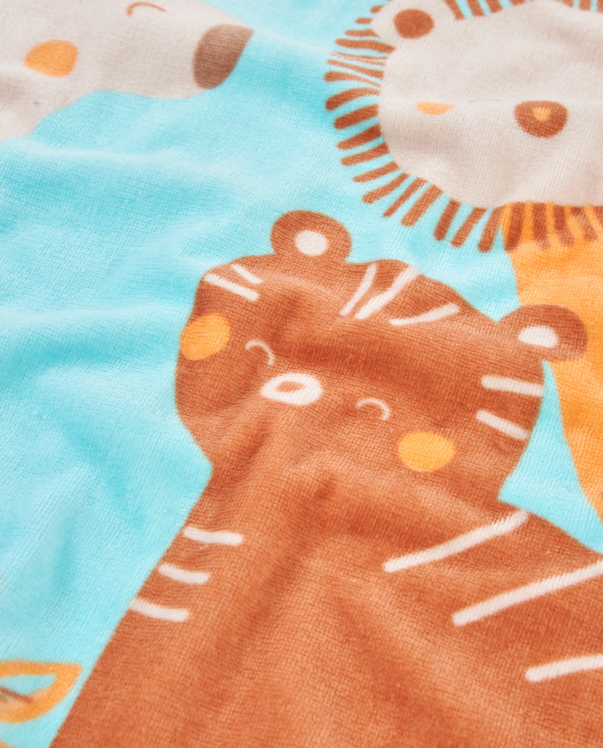 TucTuc Asciugamani poncho neonato blu cappuccio animali