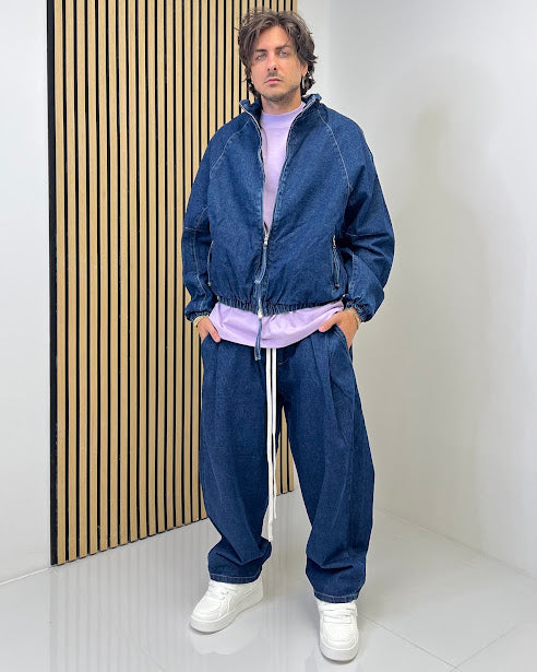 Sottosopra an838303p jeans baggy uomo grigio taglia L