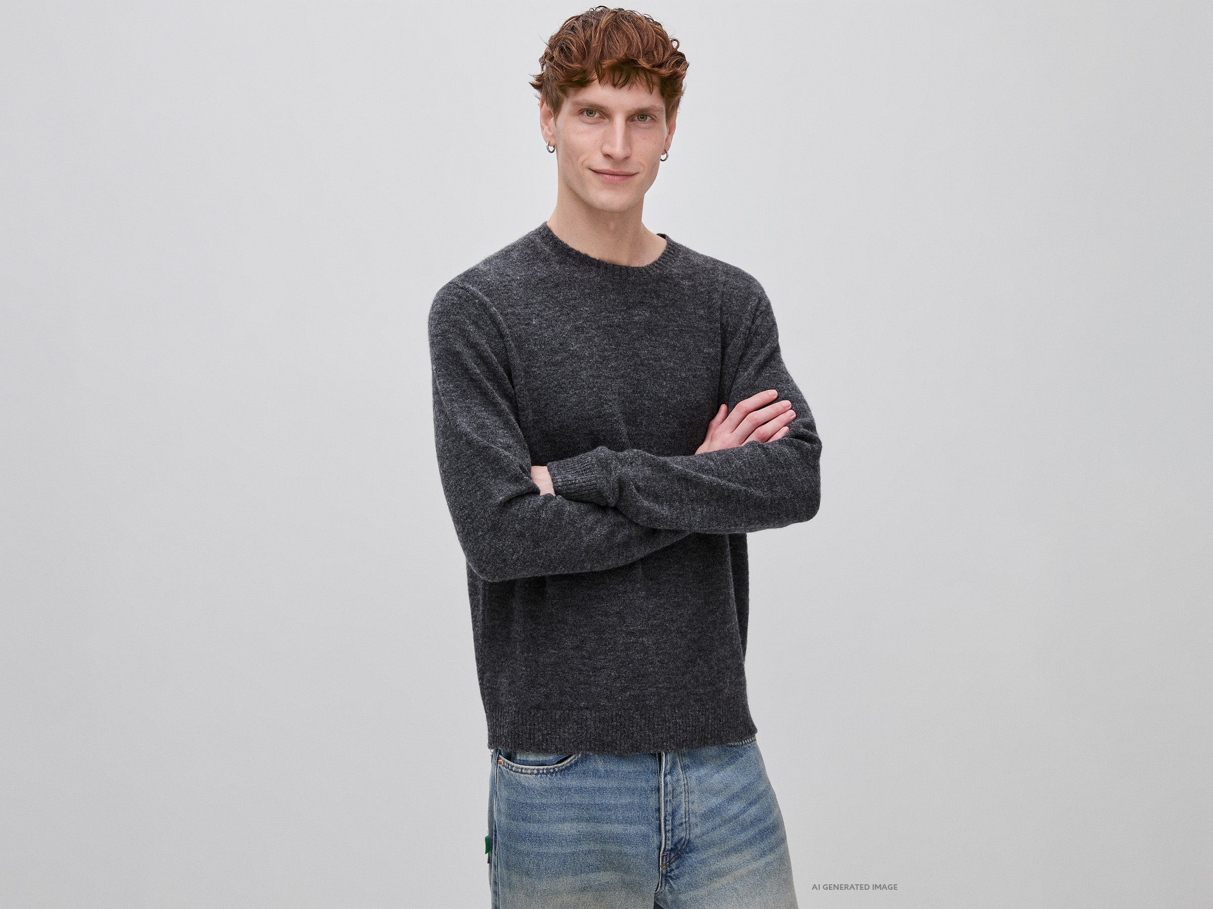 United Colors of Benetton Maglione girocollo alpaca uomo M