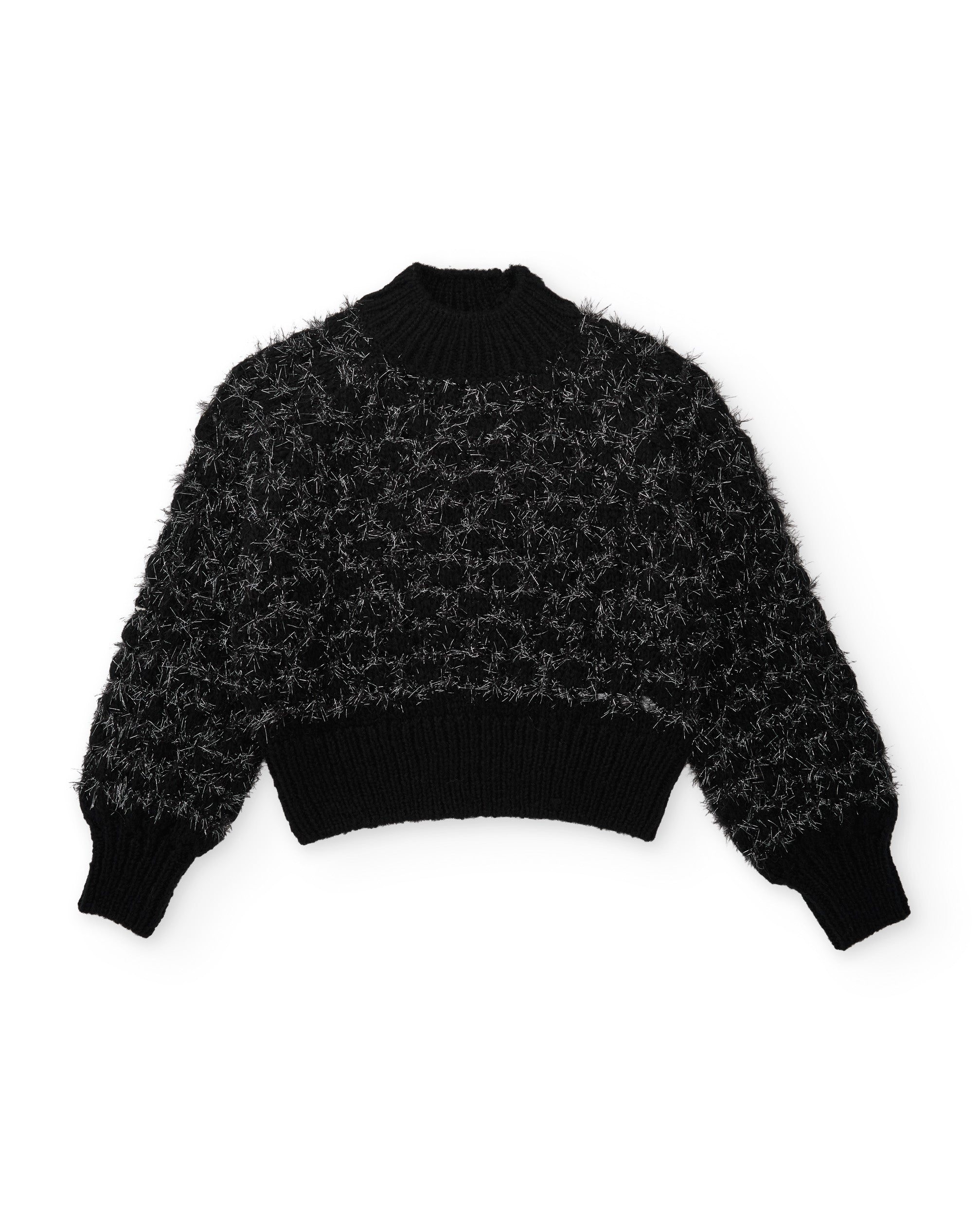 TucTuc Maglioni pullover bambina nero lurex maglia