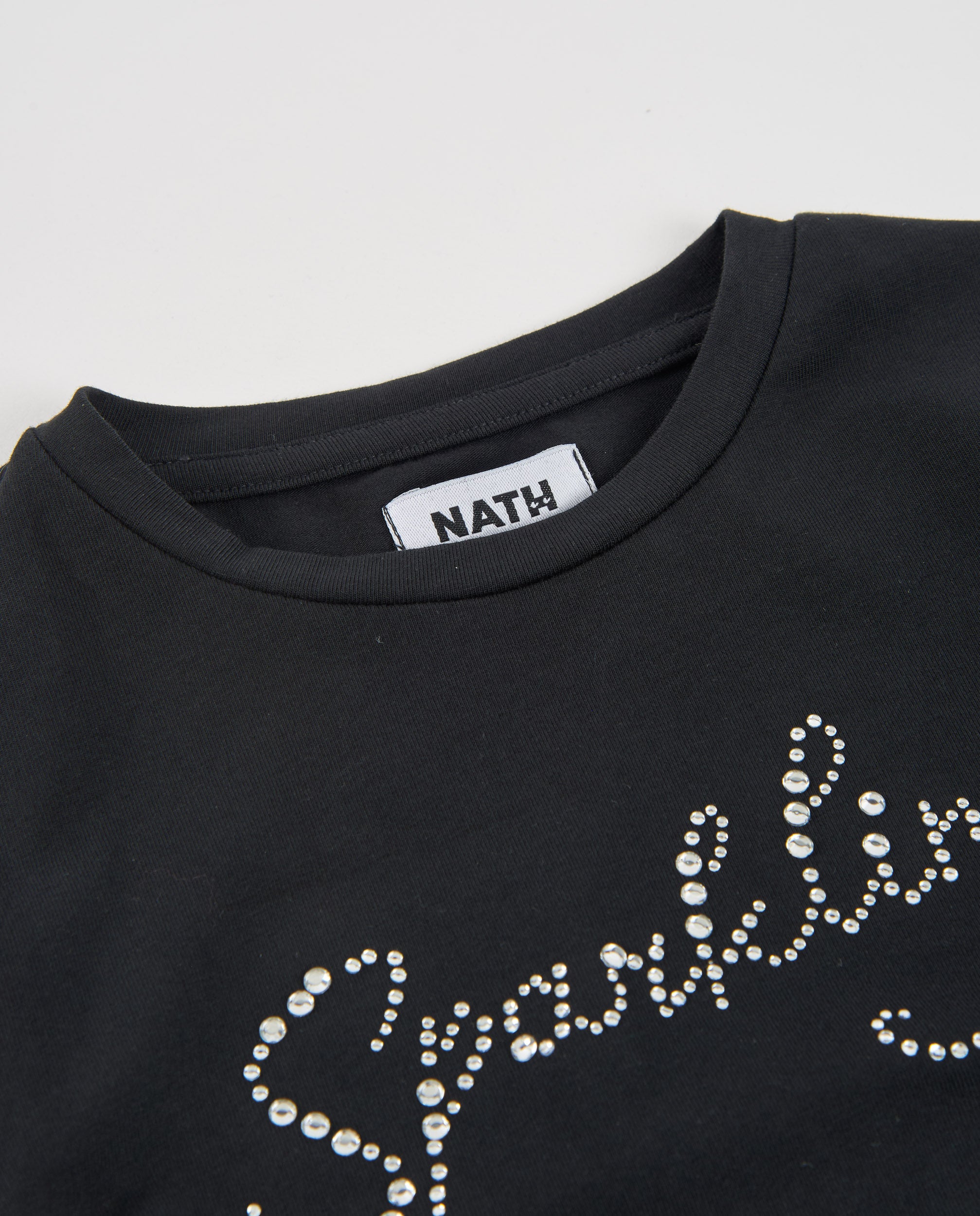 TucTuc Magliette T-Shirt Bimba Nera Sparkling Lunga
