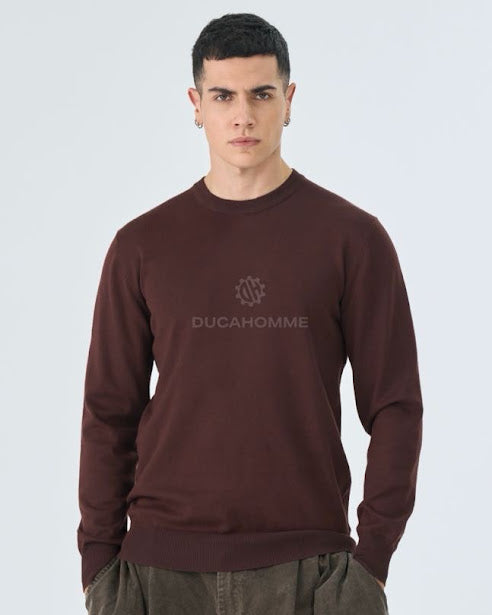 Sottosopra ANW86203 maglioncino uomo girocollo viscosa nero