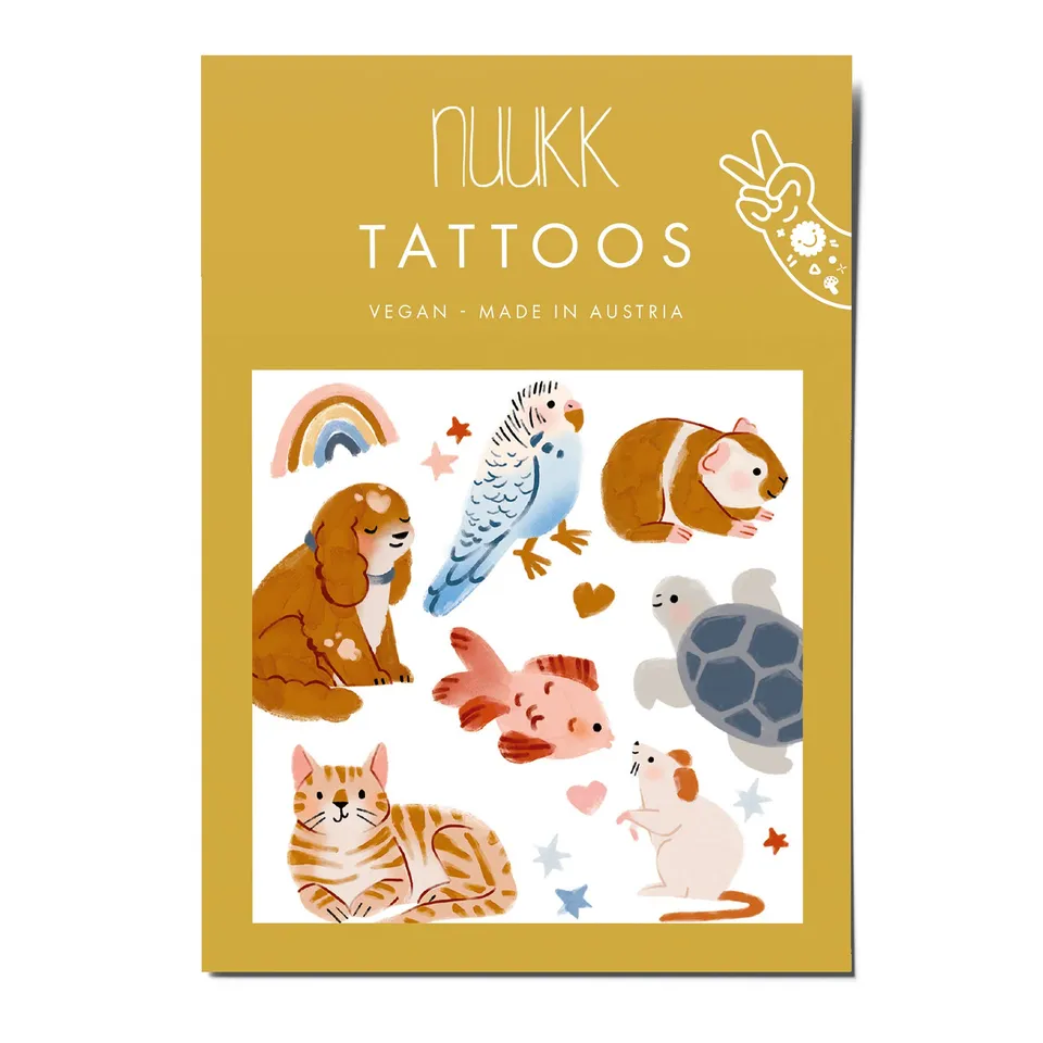 Nuuk Tatuaggi Temporanei Pets Animali Delicati Bambini